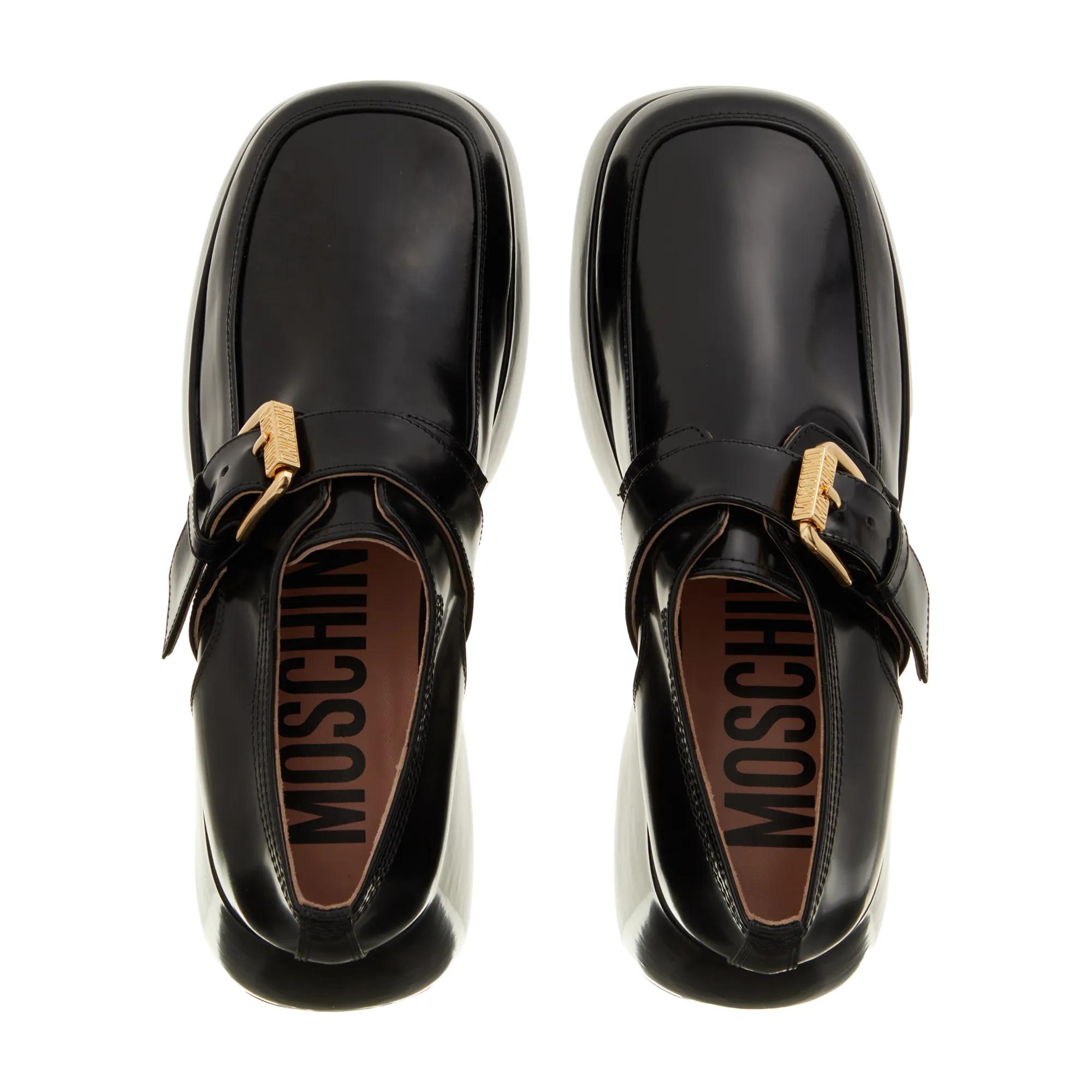Thumbnail - Moschino Loafer - Logo Multistrap - Gr. 39 (EU) - in Schwarz - für Damen
