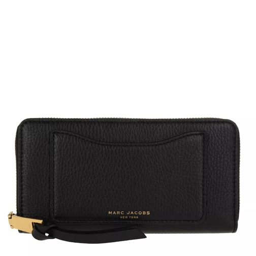 Marc Jacobs Recruit Zip Phone Wristlet Wallet Black Portemonnaie mit Zip-Around-Reißverschluss