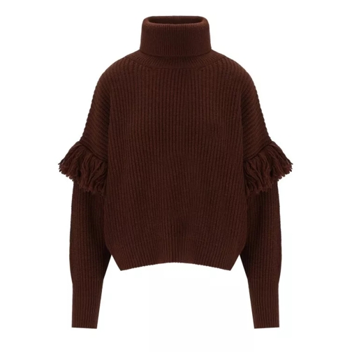 Essentiel Antwerp Ejoy Brown Turtleneck Jumper Brown 