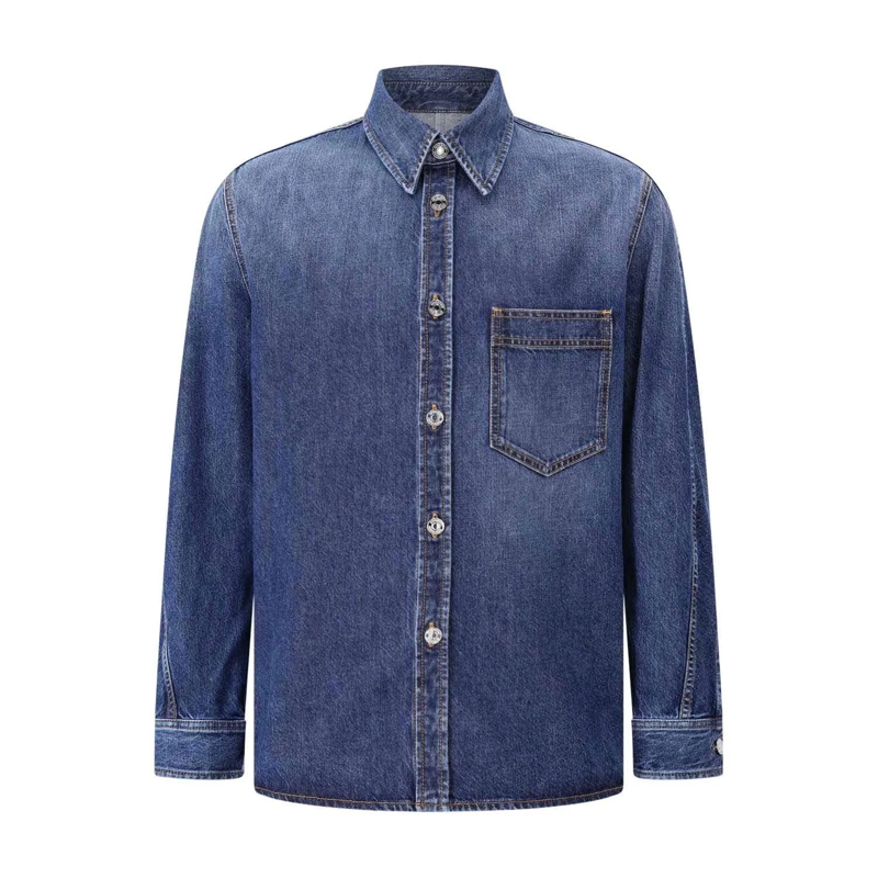 Givenchy Overhemd Overshirt aus Denim Blau