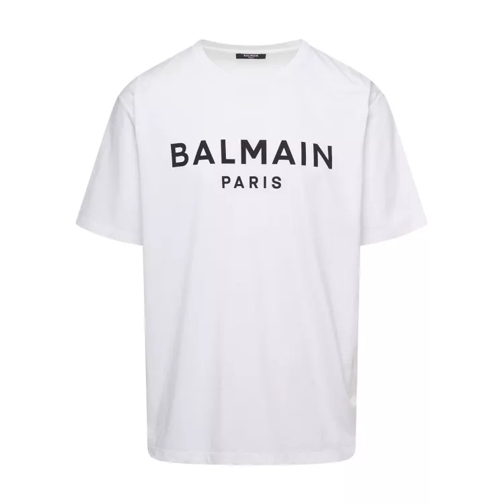 Balmain White Crewneck T-Shirt White 