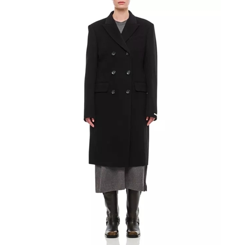 Sportmax Morgana Double Breasted Coat Black 