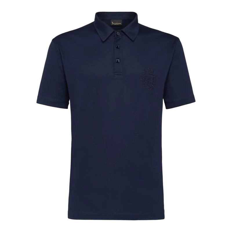 BILLIONAIRE Top Poloshirt Crest dunkel-blau