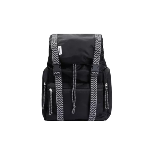 Lanvin Curb Black Nylon Backpack Black Rucksack