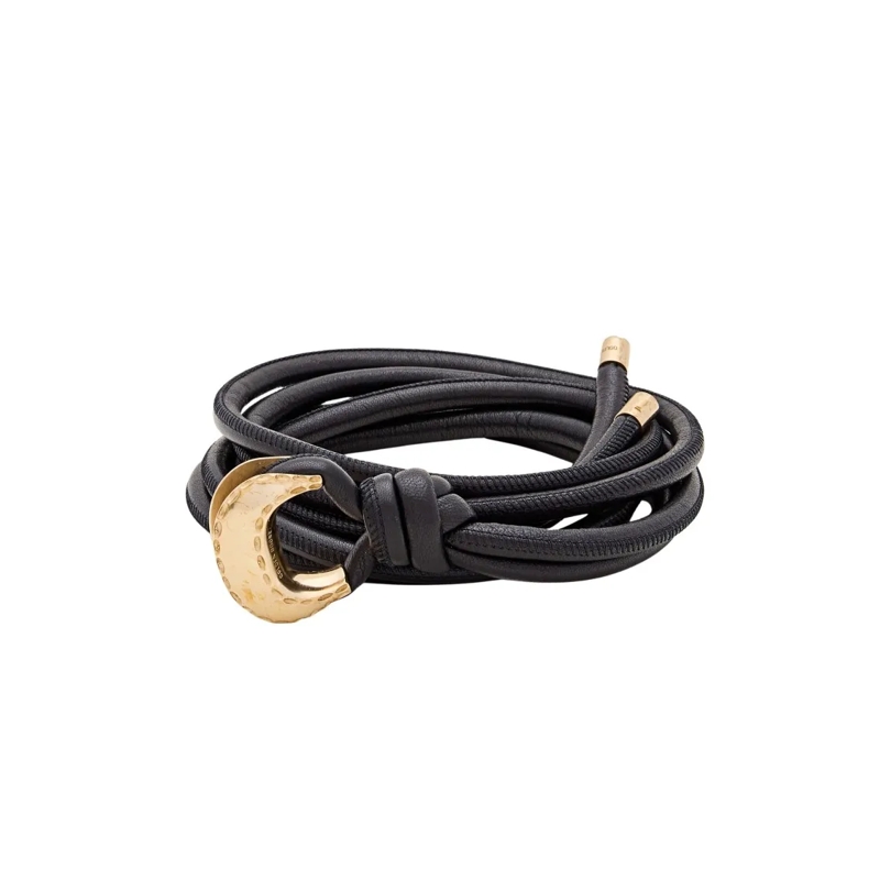 Golden Goose Gürtel Nappa Leather Tubular Belt Black