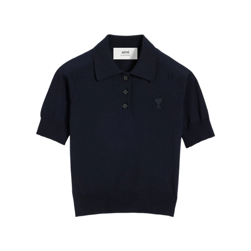 AMI Paris AMI Alexandre Matiussi FPL041.KN0039 430 430 NIGHT BLUE Polo shirt