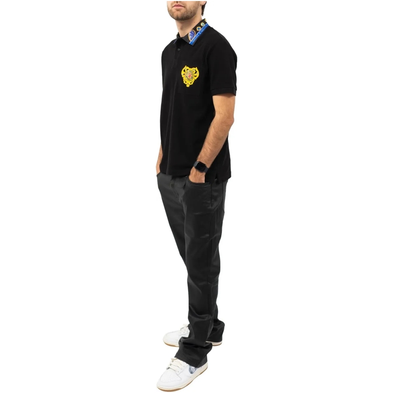 Versace Jeans Couture Polo Versace Couture Heren Polo Zwart - schwarz(Image 6)