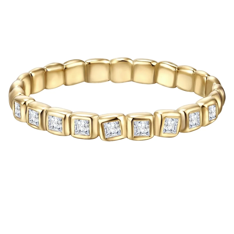 Glanzstücke München Ring Sterling Silber Ring Zirkonia gold