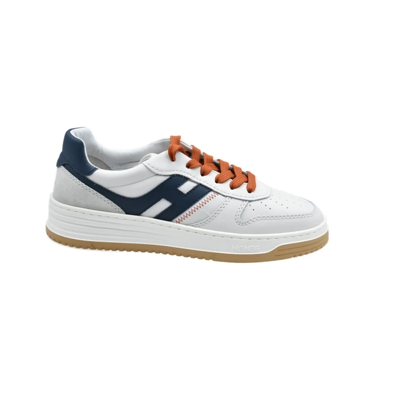 Hogan Lage-top sneaker White And Orange Low Sneakers With Chunky Sole White