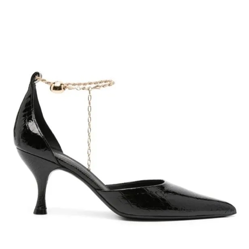 Salvatore Ferragamo Black Dana Shoes Black Escarpin