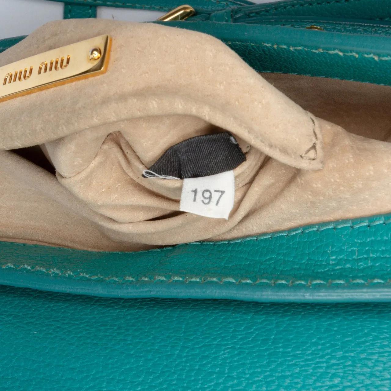 Thumbnail - Miu Miu Hobo Bags - Goatskin Madras Crossbody - Gr. unisize - in Blau - für Damen