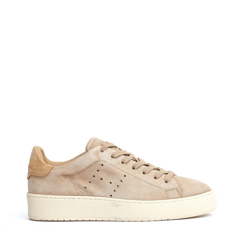 Hogan Lage-top sneaker Cassetta New Beige Suede White