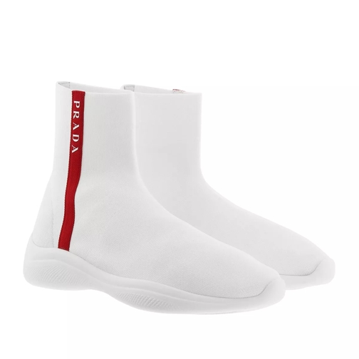 Prada Knitted Sock Sneakers Bianco Low-Top Sneaker