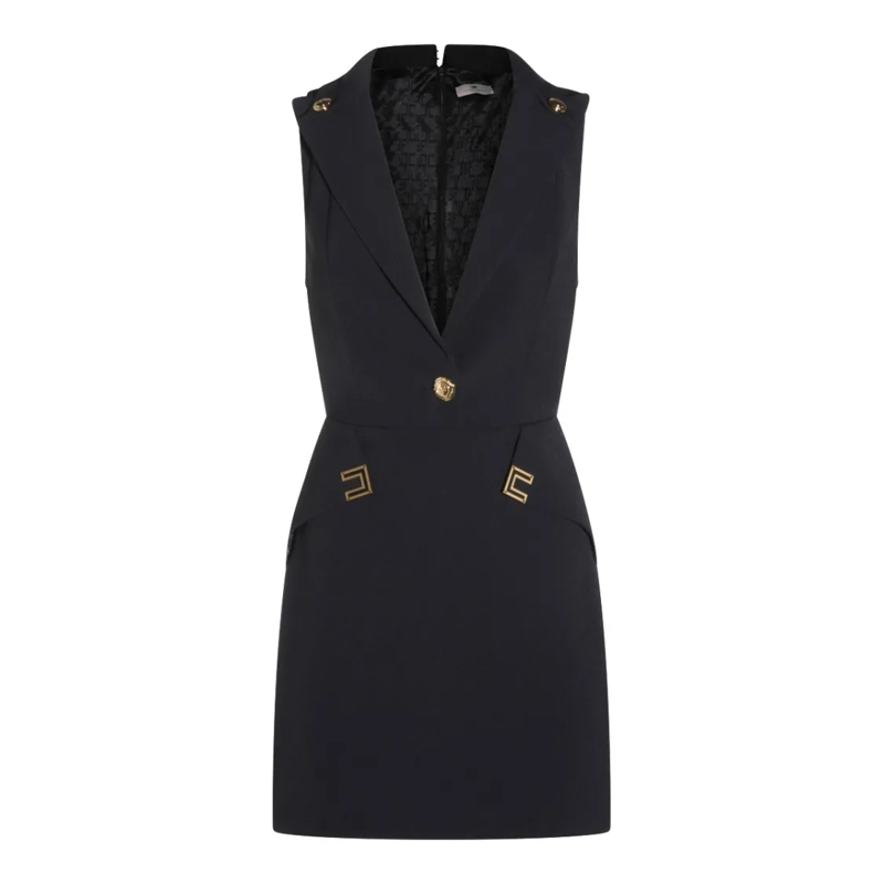 Elisabetta Franchi Mini-jurk Timeless Black Dress Black