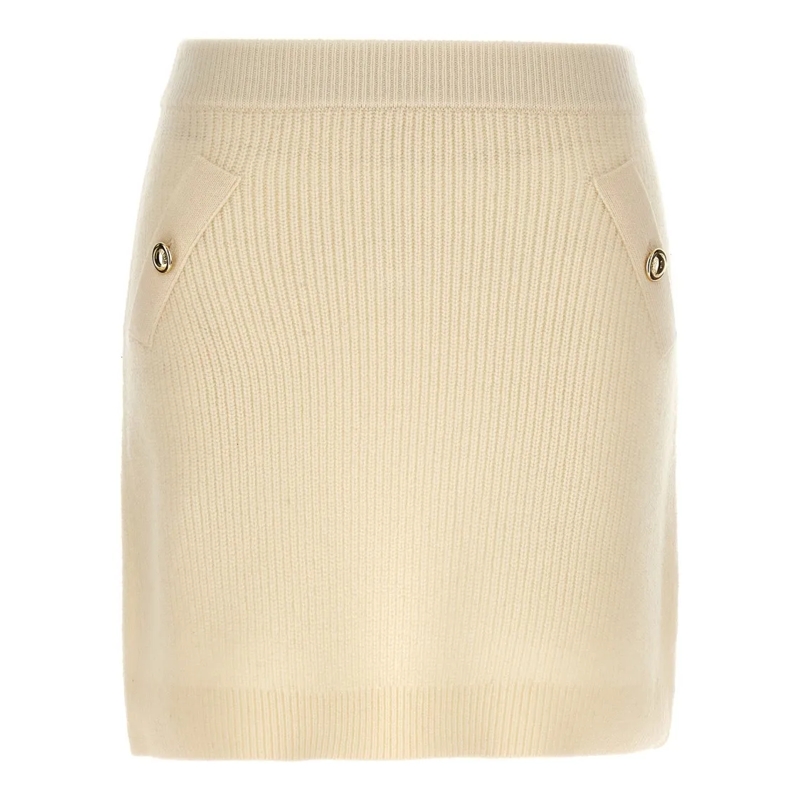 MICHAEL Michael Kors Minijupe Ribbed Knitted Skirt Neutrals