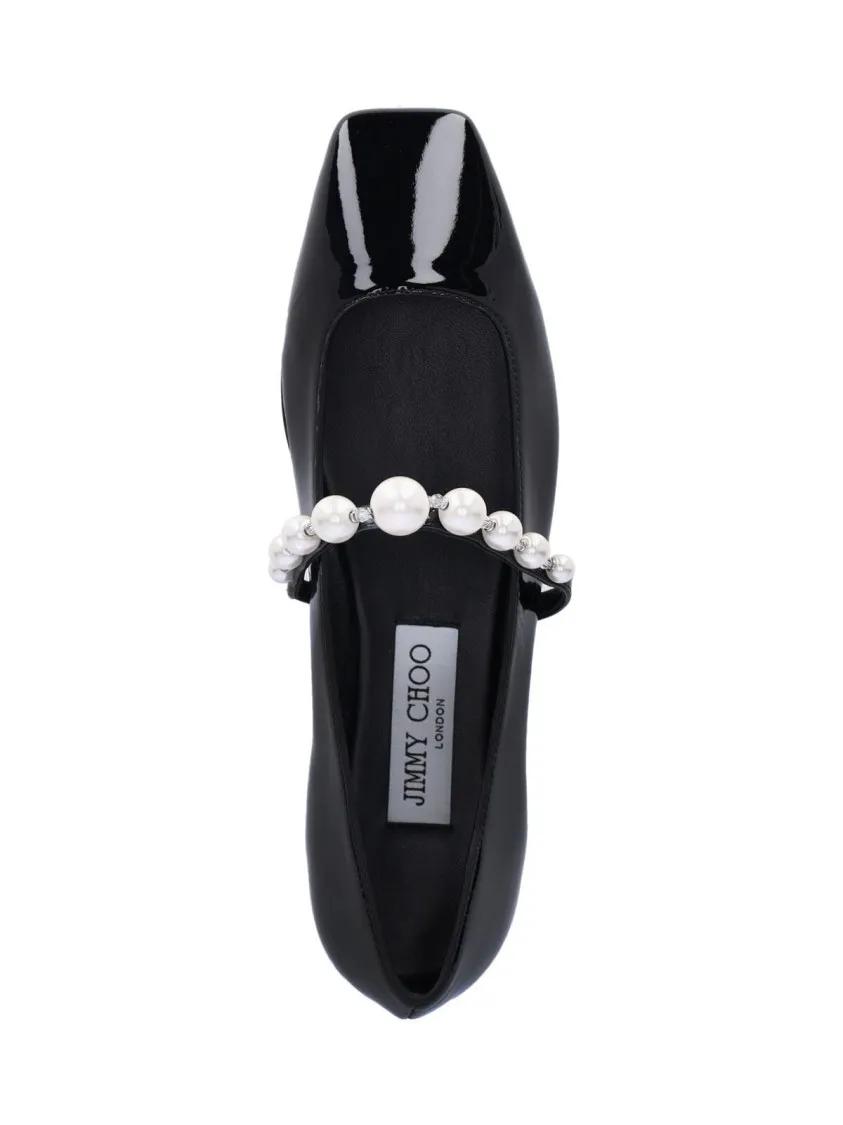 Thumbnail - "Ade" Square-Toe Ballerinas – Black - Gr. 37 (EU) - in Schwarz