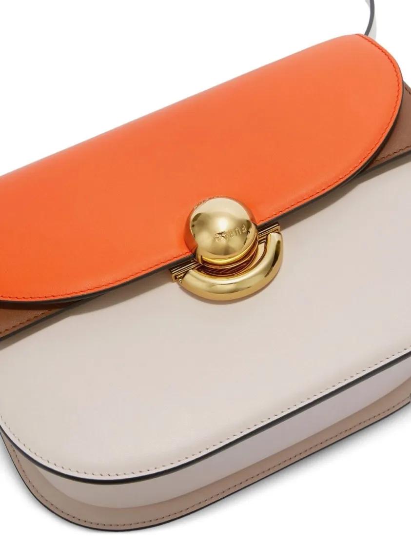 Thumbnail - Furla Hobo Bags - Structured Shoulder Bag With Foldover Top - Gr. unisize - in Bunt - für Damen