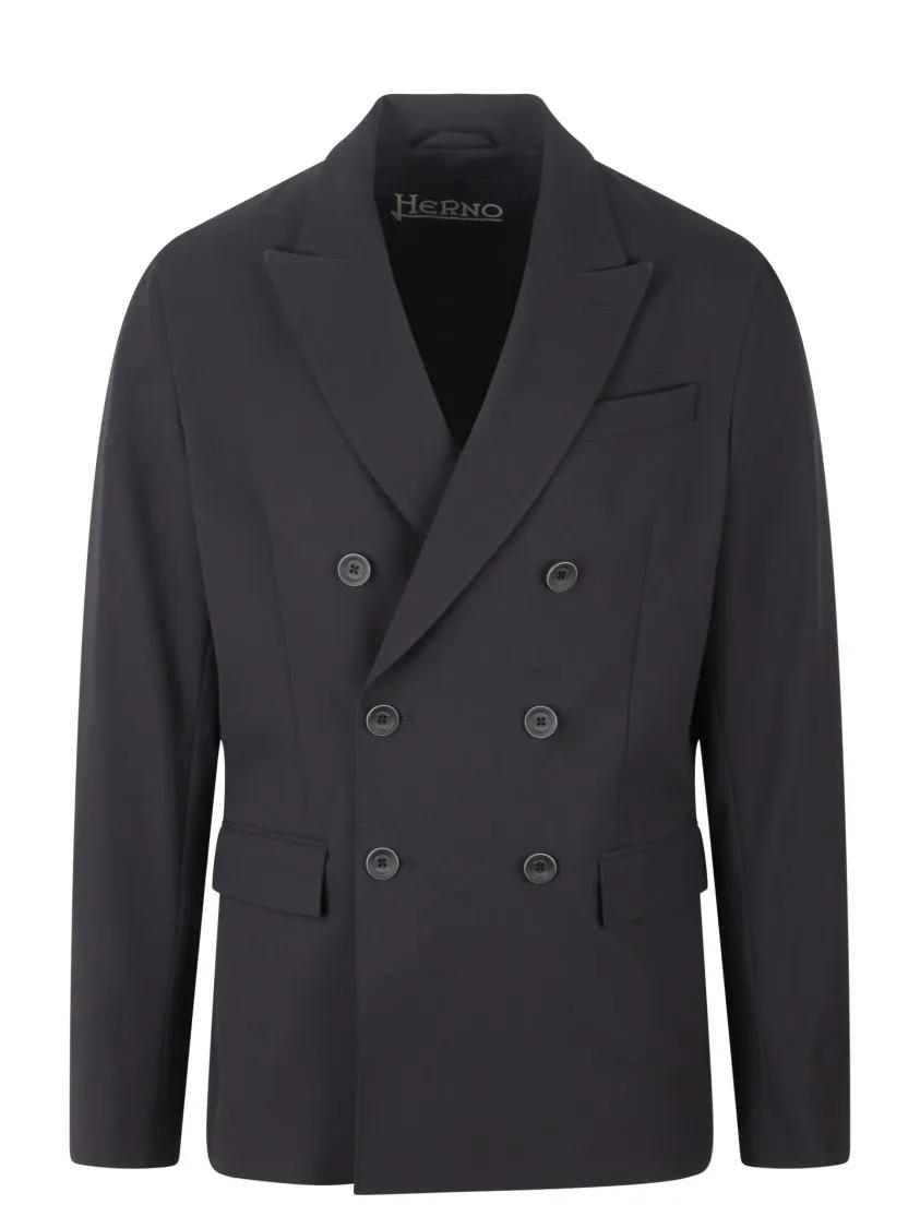 Thumbnail - Herno - Double Breasted Jacket - Größe 48 - schwarz