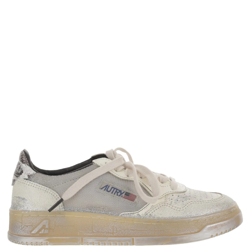 Autry International Lage-top sneaker Vintage-Inspired Medalist Super Sneakers With Colo Grey