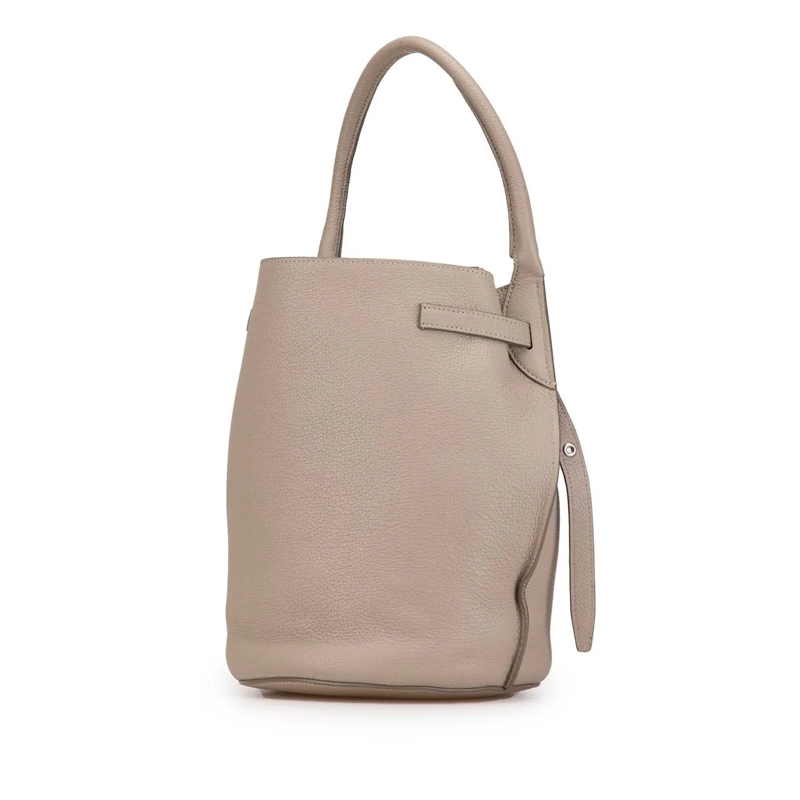 Celine Schultertasche Leather Big Bag Bucket braun