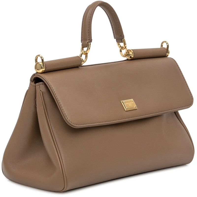 Dolce&Gabbana Tote Dolce & Gabbana Borsa Lux Ottone Vintage in Pelle taupe(Image 3)