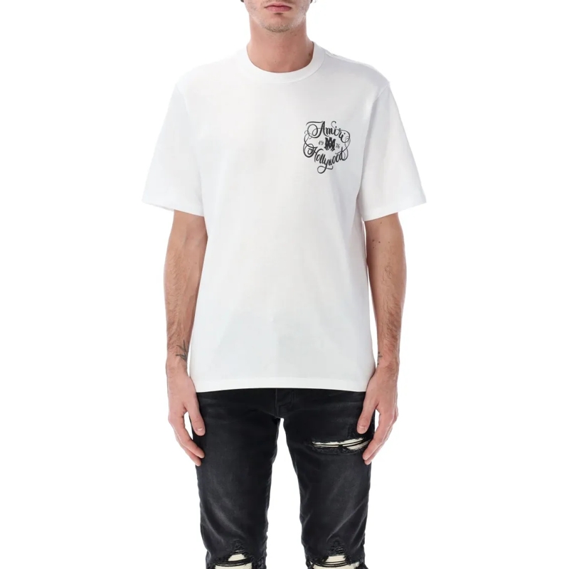 Amiri T-shirt Hollywood Cotton T-Shirt White