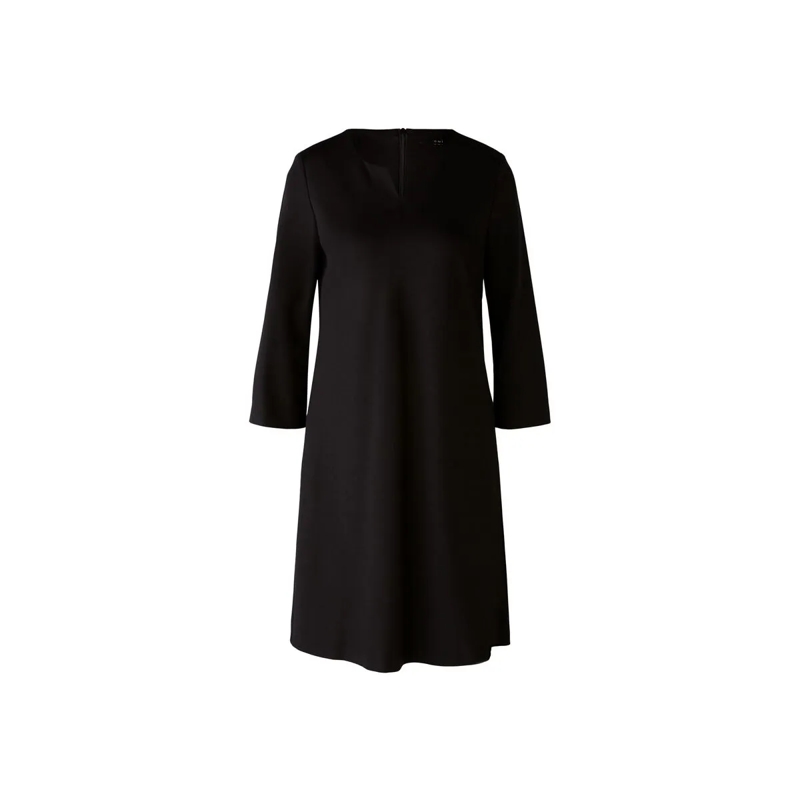 Oui Kleid Jerseykleid schwarz