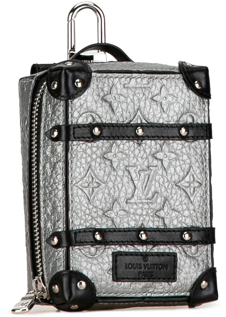 Louis Vuitton Hobo bags Monogram Taurillon Soft Trunk Bag Charm and Key Ho in zilver