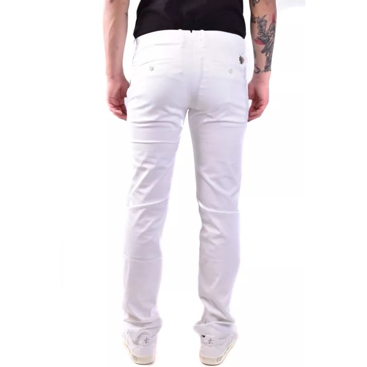 Jacob Cohen White Cotton Trousers White