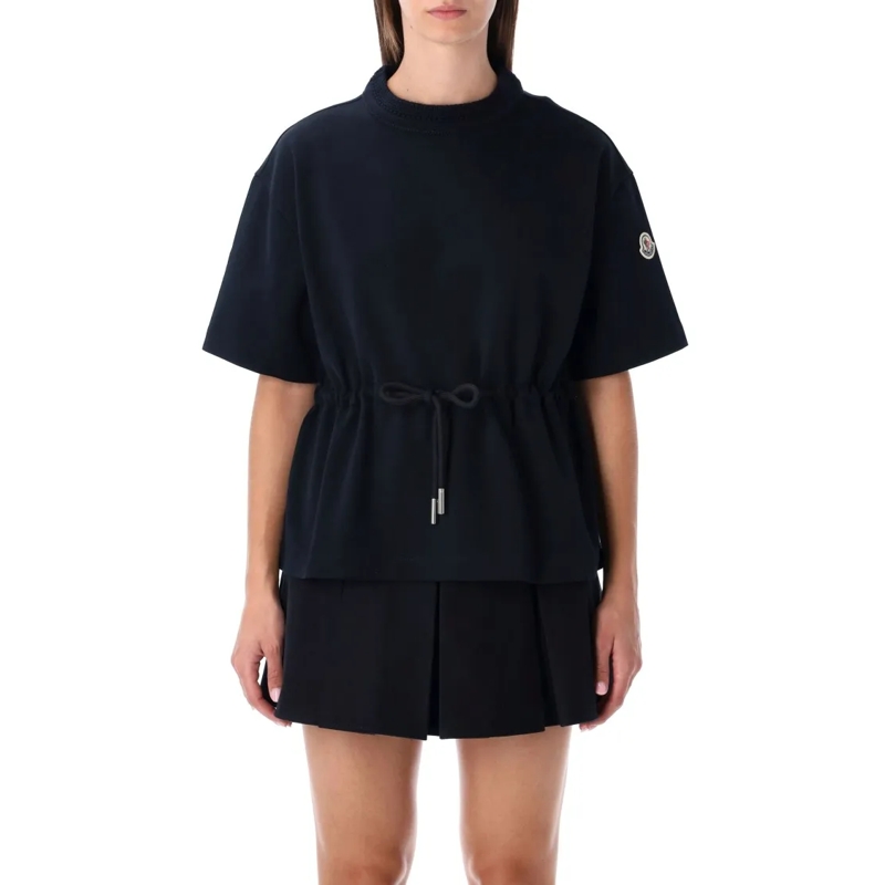 Moncler T-Shirt Relaxed Fit Cotton T-Shirt Black