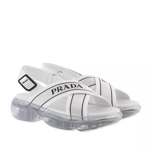 Prada Logo Sandals White Sandale