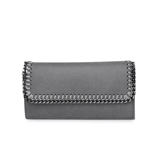 Stella McCartney Portemonnaie mit Überschlag Continental Wallet Grey