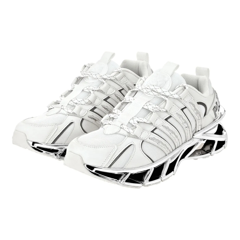 Plein Sport Low-Top-Sneaker Runner Sneaker weiss