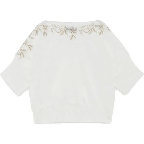 Ermanno Firenze Sweatshirts Sweaters White weiß