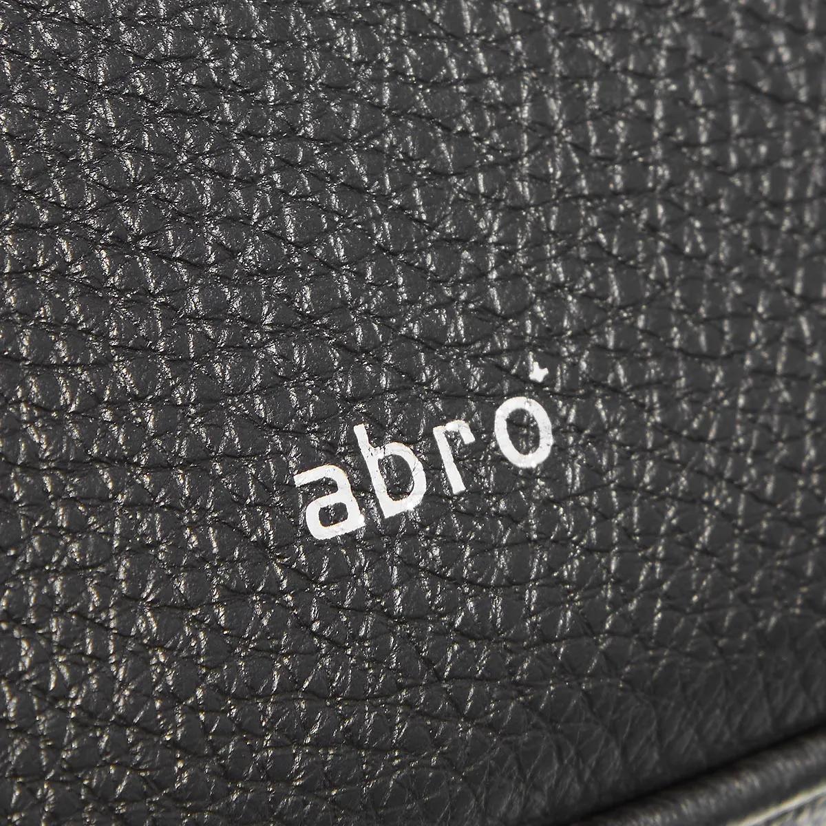 abro Crossbody bags Umhängetasche Tina Big Black Nickel in zwart