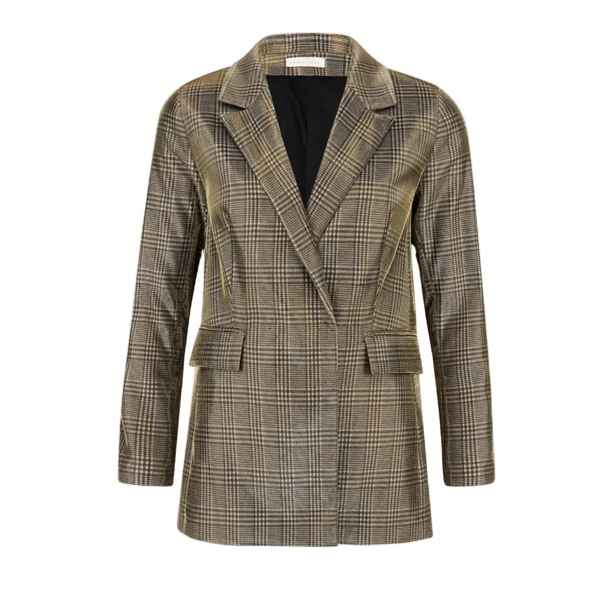 Thumbnail - Helene Galwas - Blazer CARO - Größe XS - goldfarben
