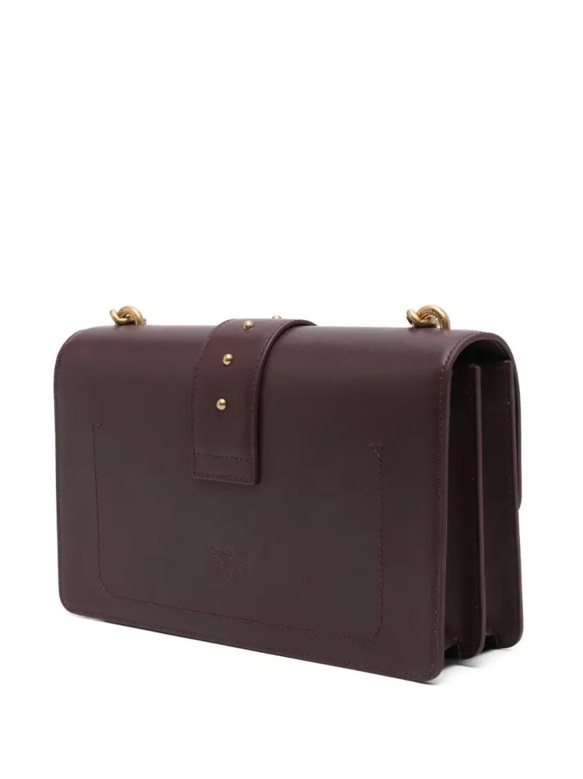 pinko Hobo bags Love Leather Crossbody Bag in rood