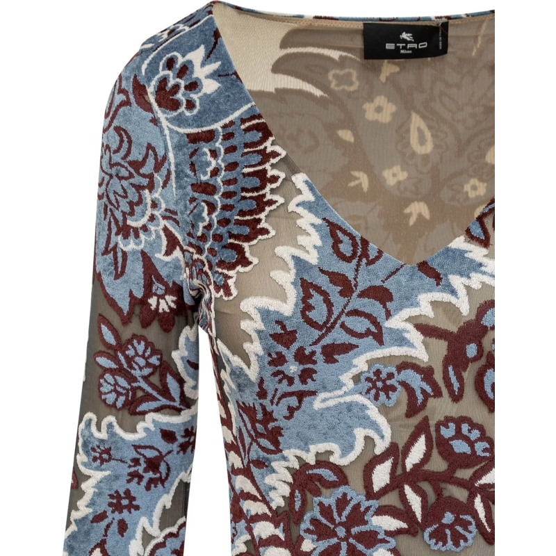Etro Robe longue Abito Midi mehrfarbig(Image 4)