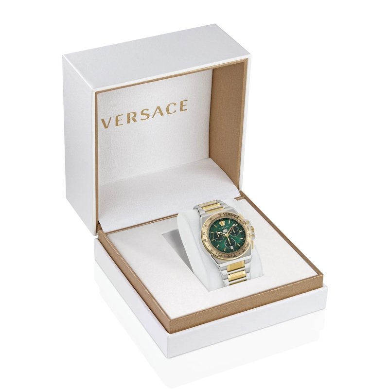 Versace Quarzuhr Quarz Chronograph Uhr Greca R gold(Image 3)