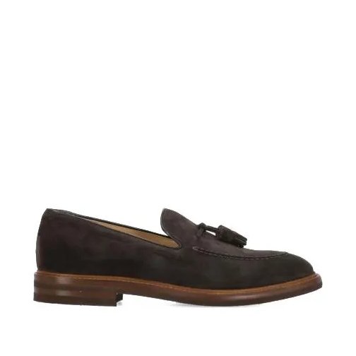 Brunello Cucinelli Loafer Brown Suede Leather Loafers Brown