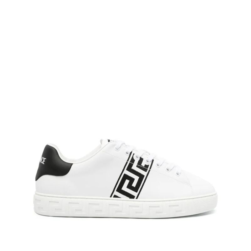 Versace Sneaker basse Calf Leather Low-Top Sneakers White
