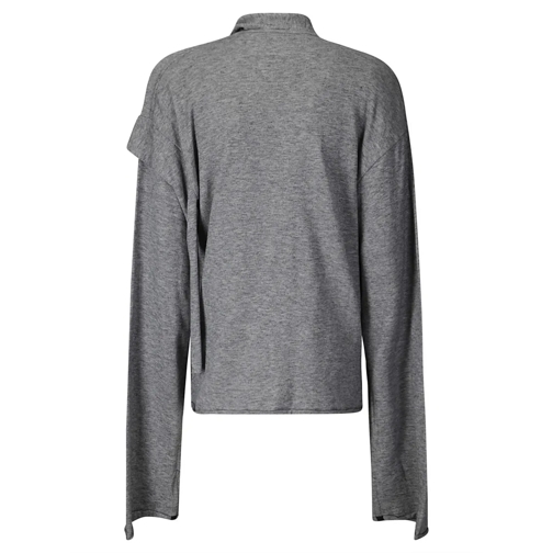 Ottolinger Pullover Sweater With Collar And Lace Grey (Image 2)