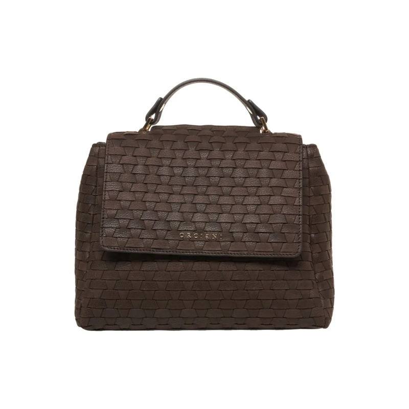 Orciani Draagtas Handcrafted Woven Leather Tote Bag Black