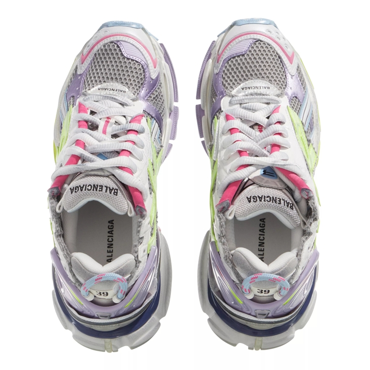 Balenciaga Runner Sneakers Grey Lilac Yellow Low Top Sneaker