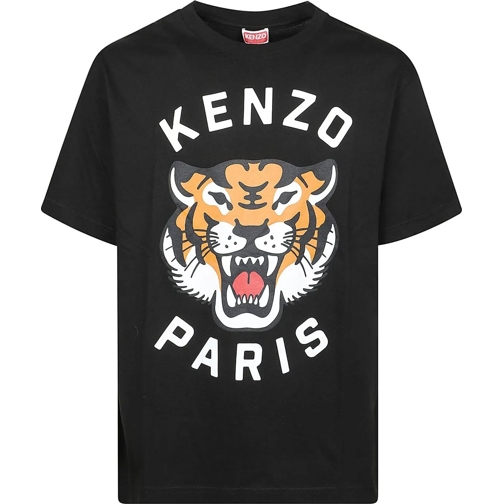 Kenzo T-shirts Lucky Tiger Oversize T-shirt Black schwarz