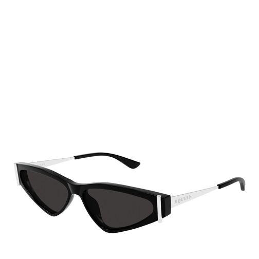 Alexander McQueen Sonnenbrille AM0493S-001 Black-Silver-Grey