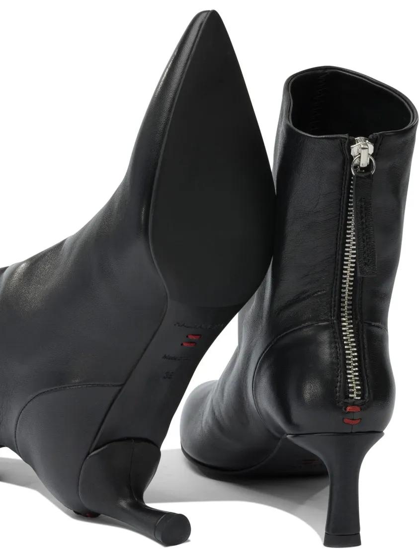Thumbnail - Halmanera Stiefel - Pointed Toe Ankle Boots With Slim Kitten Heel And - Gr. 35 (EU) - in Schwarz - für Damen