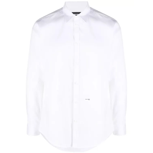 Dsquared2 Cotton Shirt With Logo White 