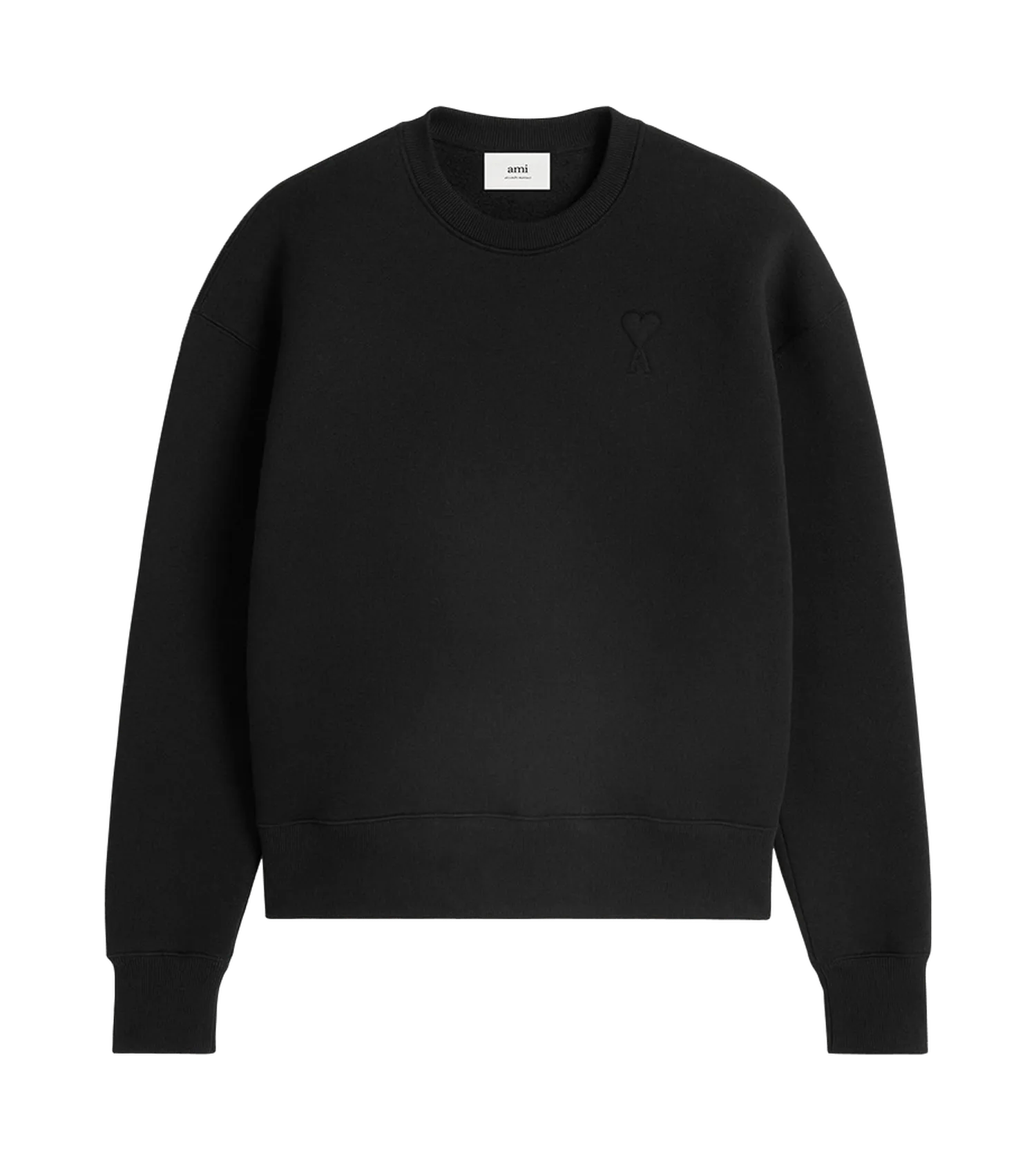 AMI Paris - Sweatshirt mit Logo - Größe M - schwarz