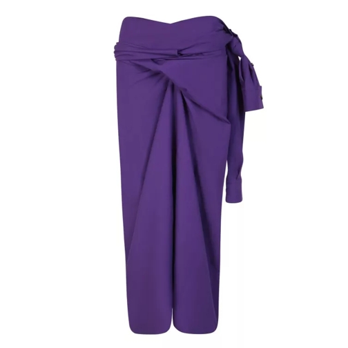Quira Wrapped Design Purple Skirt Purple 